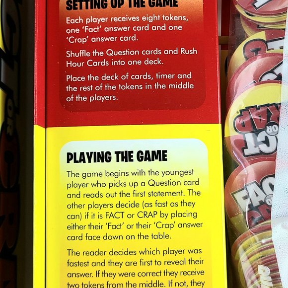 2011 Fact or Crap Card Game - China - Picture 8 of 12